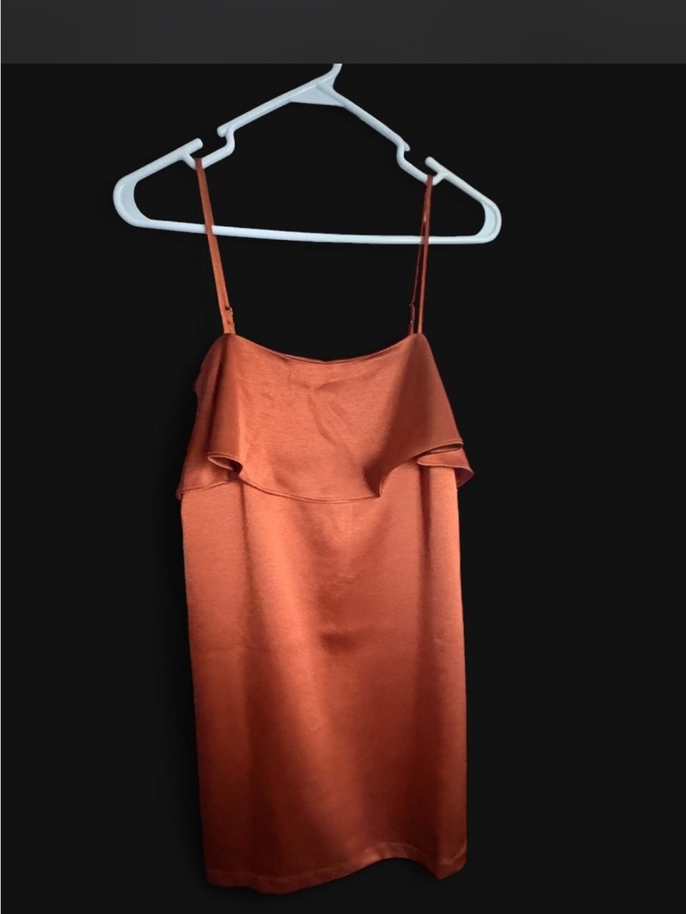 Kimchi Blue Rust-Orange Satin Slip